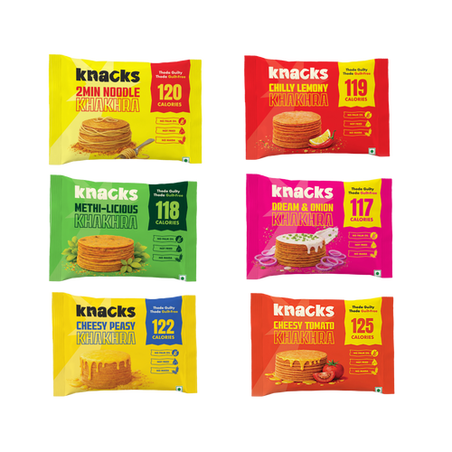 Knacks Assorted Khakhra Box (6 Packets)