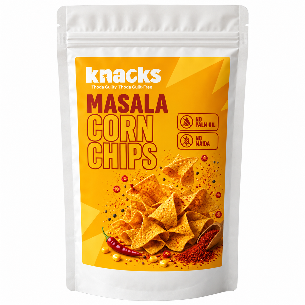 Knacks Masala Corn Chips - 80g (Pack of 2)