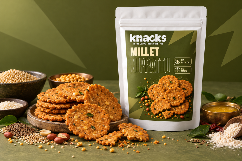 Knacks Millet Nippattu - 150g (Pack of 2)