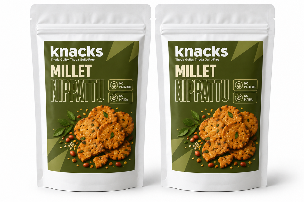 Knacks Millet Nippattu - 150g (Pack of 2)