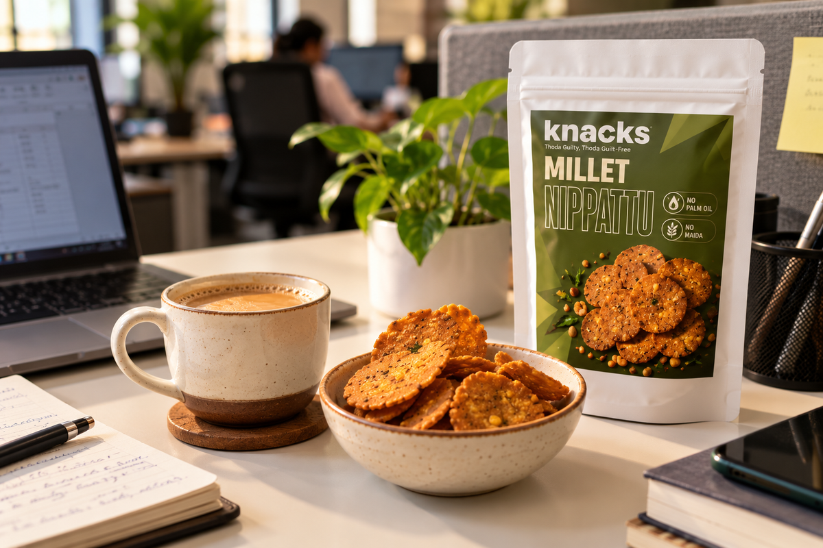 Knacks Millet Nippattu - 150g (Pack of 2)