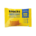 Knacks Cheesy Peasy Baked Khakhra — 122 kcal, no palm oil, no maida, whole wheat coin snack
