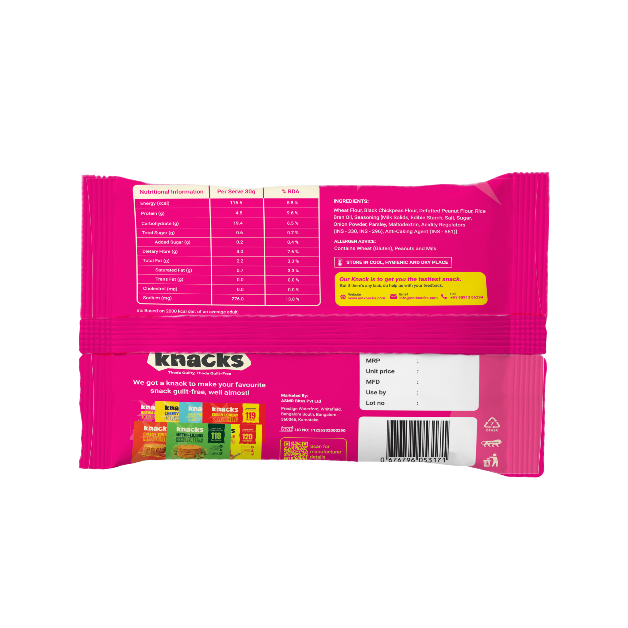 Knacks Dream & Onion Khakhra (6 Packets)